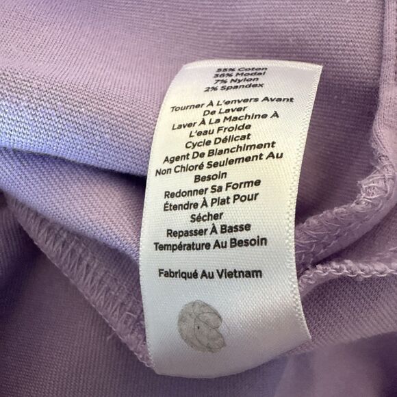 🟣 TALBOTS Lavender Sleeveless Fold Neck Top – Size Medium - Picture 6 of 6